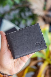 Zoozie Bags Cartera para Hombre en Piel Auténtica con Bloqueador RFID - Antracita